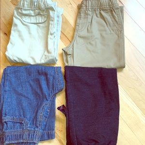Bundle of four baby boy pants